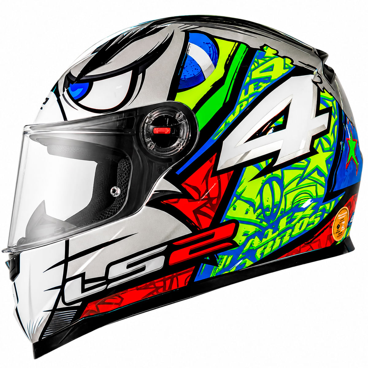 Capacete LS2 FF358 Classic Alex Barros Prata